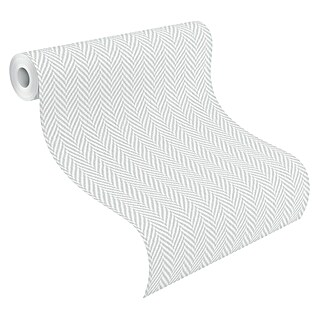 Atlantis Papel de fibra de vidrio (Blanco, 25 x 1 m)