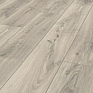 Krono Original Laminat Atlantic 8 Silverdale Oak (1.285 x 192 x 8 mm, Landhausdiele, Silverdale Oak)