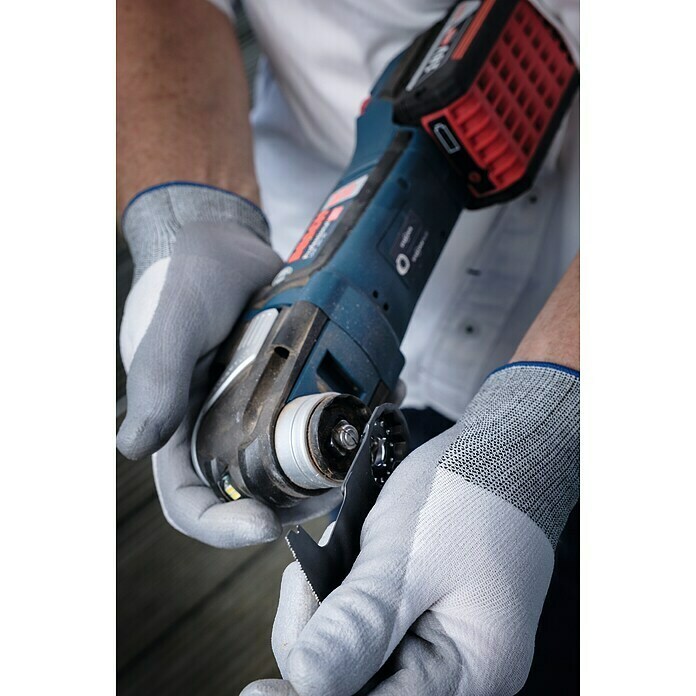 Bosch Professional Akku-Multifunktionswerkzeug GOP 18V-2818 V, Ohne Akku, ± 1,4°, 8.000 U/min - 20.000 U/min, Kunststoffkoffer Use Shot