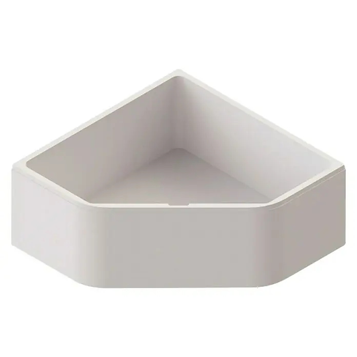 Ottofond Badewannenträger Valletta - Passend für: Ottofond Eckbadewanne Valletta 140 x 140 cm - Eckbadewanne in Weiß mit abgerundeten Kanten, ideal für kleine Badezimmer. Komfort und modernes Design vereint in einer stilvollen Badewannenlösung.