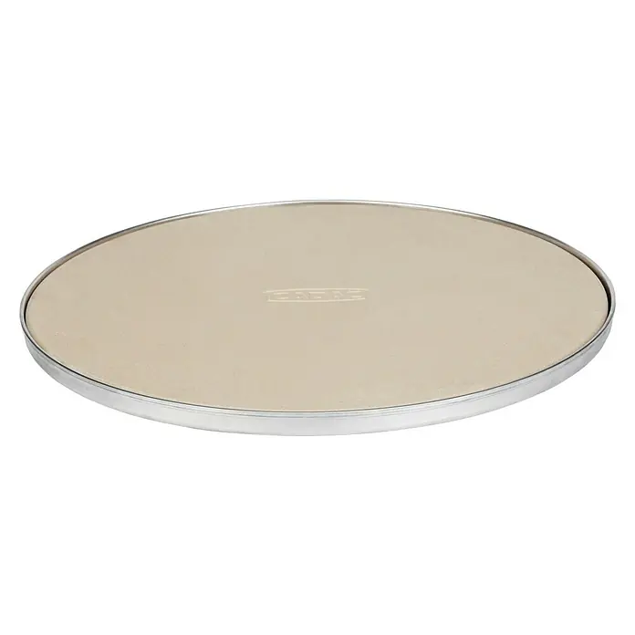 Cadac Pizzastein Pro - Durchmesser: 33 cm - Pizzastein mit silbernem Rand. Perfekt für knusprige Pizza wie aus dem Steinofen. Ideal für den Grill oder den Backofen, für beste Ergebnisse.