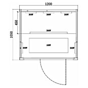 Sanotechnik Infracrvena sauna Malmö  (D x Š x V: 120 x 105 x 190 cm, 6 infracrvenih grijača) | BAUHAUS