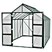 Vitavia Gewächshaus Domus 9900 (Außenmaß inkl. Dachüberstand (B x T): 257 x 387 cm, 4 mm, Smaragd) | BAUHAUS