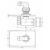 Alveus Sifon za pralni/pomivalni stroj  (S podaljšanim navojem, 50 mm) | 4040 - Sifons/Abläufe/Ablaufgarnituren | DCDA - Wasserinstallation | DCD - Sanitärinstallation | DC - Sanitärinstallation | D - Sanitär | BAUHAUS