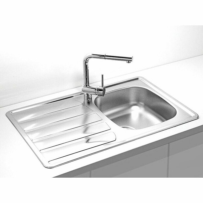 Alveus Ugradbeni sudoper Zoom 20  (D x Š: 79 x 50 cm, Plemeniti čelik) | BAUHAUS