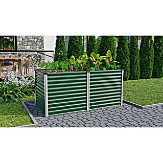 Vitavia Hochbeet Meta 858 (187,7 x 96,2 x 85,8 cm, Stahl, Seegras/Alu)