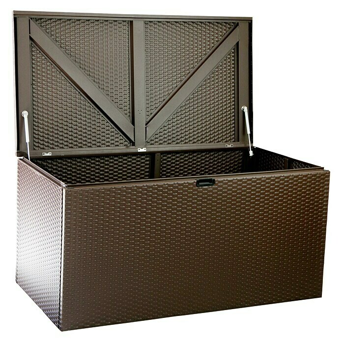 Pergart Garten-Aufbewahrungsbox Linz (L x B x H: 132 x 69 x 67 cm, Javabraun, Stahl) | BAUHAUS