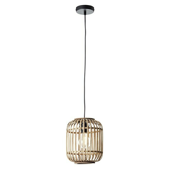 Brilliant Woodrow Pendelleuchte (E27, 60 W, Holz hell) | BAUHAUS