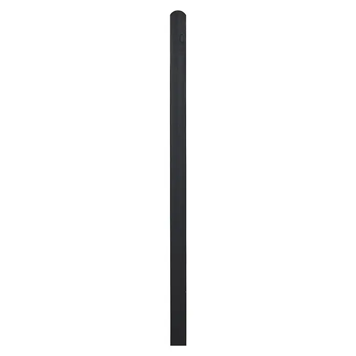 Plus Zaunpfosten gerundet - Höhe: 188 cm, Schwarz, Holz - Schwarzer Oppo-Handyrahmen, ideal für das Anpassen eines beschädigten Telefons. Präzise Passform garantiert.