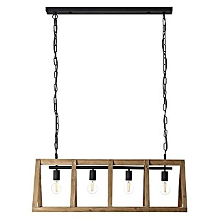 Brilliant Matrix Wood Hanglamp (l x b x h: 95 x 35 x 126 cm)