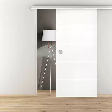 Diamond Doors Schiebetür-Komplettset Linea 40 4-Linien Holz