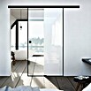 Diamond Doors Black Edition Glasschiebetür Edge (935 x 2 058 mm, Einscheibensicherheitsglas (ESG), Klarglas) | BAUHAUS