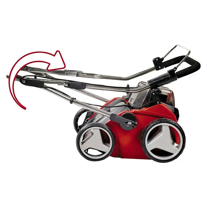 Einhell Power X-Change 18V Akku-Vertikutierer GE-SC 35/1 Li-Solo - Anzahl Akkus: Ohne Akku, 36 V, Arbeitsbreite: 35 cm - Der rote Rasenlüfter mit klappbarem Griff ist eine praktische Lösung für jeden Gartenliebhaber.
