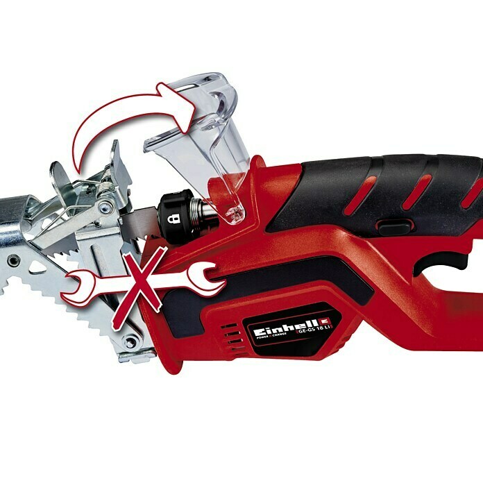 Einhell Power X-Change Akku-Astsäge GE-GS 18 Li-Solo18 V, Ohne Akku, Hubzahl: 1.500 U/min - 2.800 U/min Detail Shot