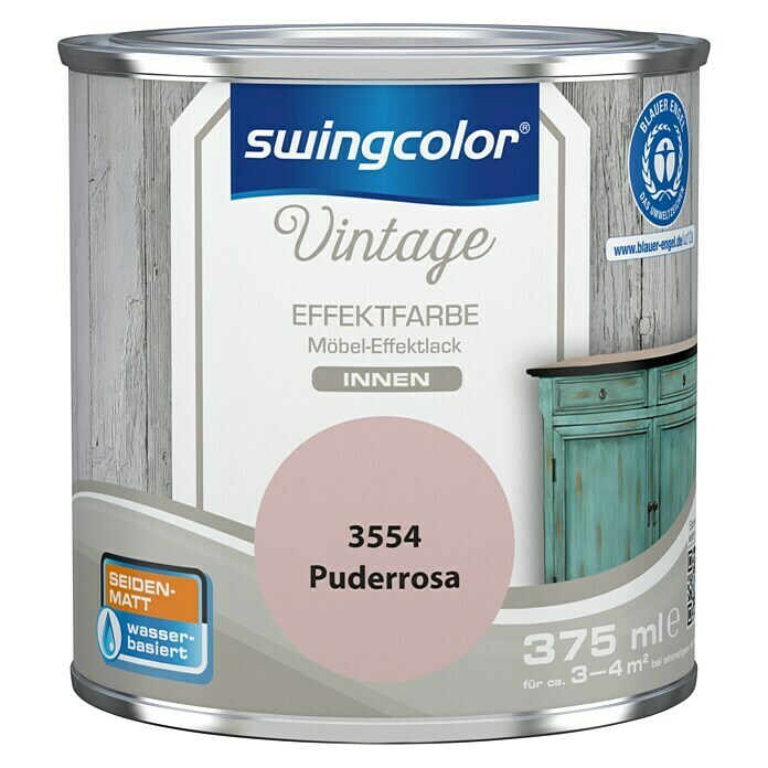 Swingcolor Vintage Möbel-Effekt Puderrosa