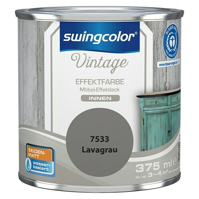 Swingcolor Vintage Effet Meuble Gris lavande