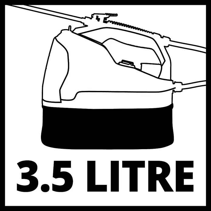 Einhell Power X-Change 18V Akku-Sprühgerät GE-WS 18/35 Li-Solo - 18 V, Anzahl Akkus: Ohne Akku, Betriebsdruck: 2,5 bar - Abbildung eines 3,5-Liter-Produktbehälters.