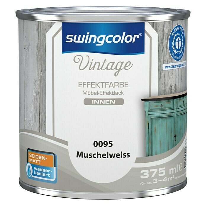 Swingcolor Vintage Möbel-Effekt Muschelweiss
