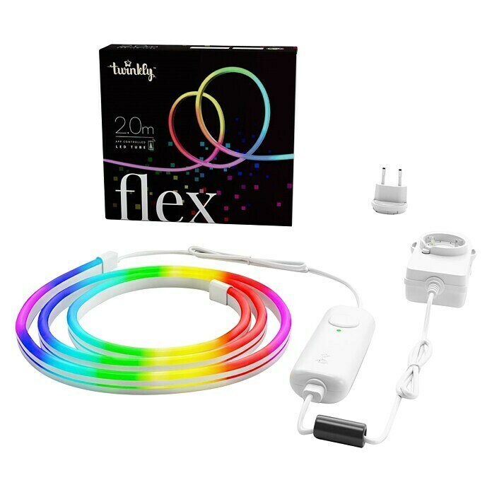 Twinkly LED-Lichtschlauch Flex (Länge: 2 m, Lichtfarbe: RGB, 15 W