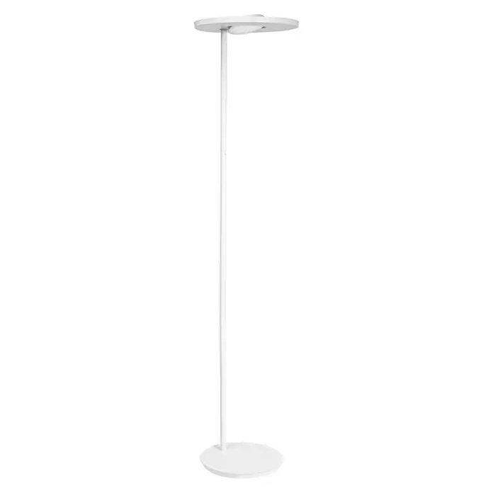 Ledvance SUN@Home LED-Stehleuchte Panan - 36 W, Höhe: 180 cm, Weiß, Kaltweiß - Eine moderne, weiße Stehlampe mit einem runden Schirm und Fuß. Das minimalistische Design passt gut in jedes moderne Interieur.
