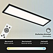 Briloner LED-Panel (36 W, L x B x H: 119,5 x 29,5 x 8 cm, Schwarz, Warmweiß) | BAUHAUS