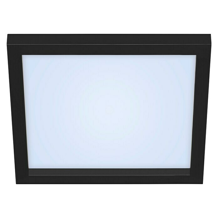 Briloner LED-Panel (18 W, L x B x H: 29,5 x 29,5 x 8 cm, Schwarz, Warmweiß) | BAUHAUS