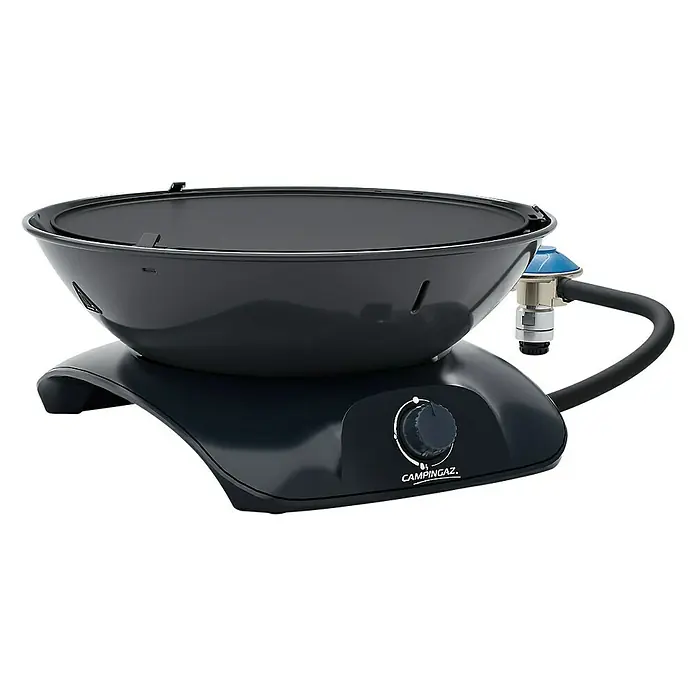 Campingaz Barbacoa de gas CV 360 - 2.400 W, Número de quemadores: 1 - Esta imagen muestra una barbacoa portátil Campingaz. Barbacoa de gas compacta para viajes de camping y cocina al aire libre.