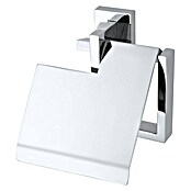 Haceka Edge Toiletrolhouder met klep (Met deksel, Chroom, Verchroomd) | BAUHAUS