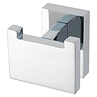 Haceka Edge Handdoekhaak Dubbel (Aantal haken: 2, Chroom, Verchroomd)