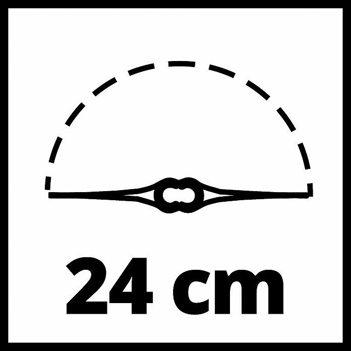 Einhell Power X-Change Akku-Rasentrimmer GE-CT 18 Li-Solo18 V, Li-Ionen, Ohne Akku, Schnittbreite: 24 cm Sketch