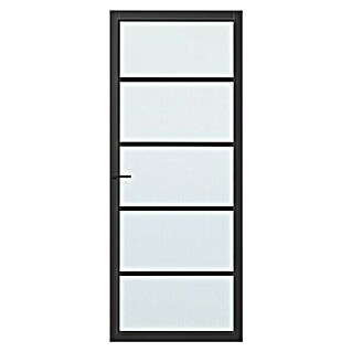 Solid Elements Binnendeur SE 4735 mat glas (93 x 201,5 cm, Draairichting: Links- & rechts, Zwart, Stomp)
