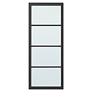 Solid Elements Binnendeur SE 4725 mat glas (88 x 231,5 cm, Draairichting: Links, Zwart, Opdek)