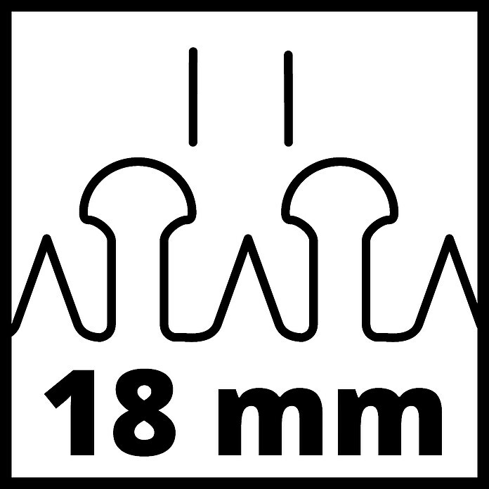 Einhell Power X-Change Akku-Heckenschere GE-CH 1855/1 Li-Solo18 V, Ohne Akku, Schnittlänge: 55 cm Sketch