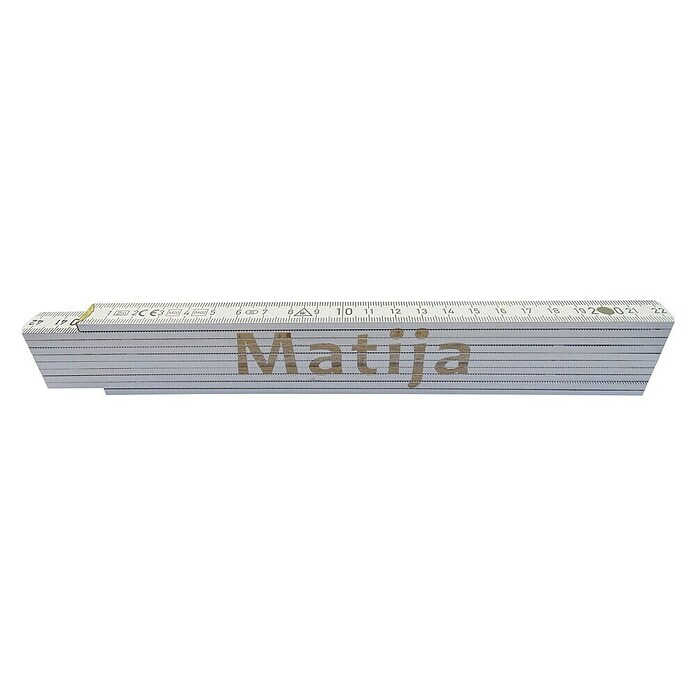 Zložljivi meter  (Dolžina: 2 m, Natis: Matija, Barva: Bela) | 1942 - Maßbänder/Maßstäbe | BADM - Meßwerkzeuge | BAD - Handwerkzeuge | BA - Handwerkzeuge | B - Werkz/Masch/Maschzubeh/Auto | BAUHAUS