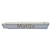 Zložljivi meter  (Dolžina: 2 m, Natis: Matija, Barva: Bela) | 1942 - Maßbänder/Maßstäbe | BADM - Meßwerkzeuge | BAD - Handwerkzeuge | BA - Handwerkzeuge | B - Werkz/Masch/Maschzubeh/Auto | BAUHAUS