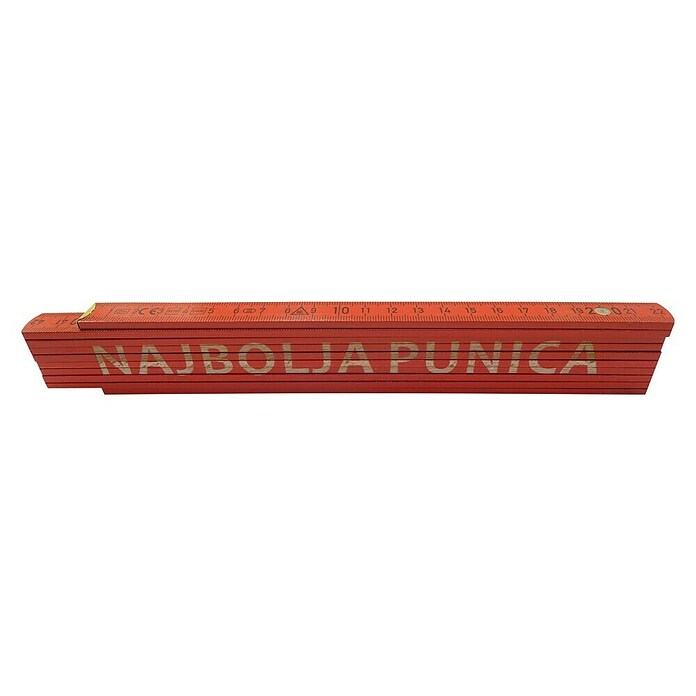 Zidarski metar  (Duljina: 2 m, Natpis: Najbolja punica, Boja: Crvene boje) | BAUHAUS