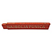 Zidarski metar  (Duljina: 2 m, Natpis: Najbolja punica, Boja: Crvene boje) | BAUHAUS