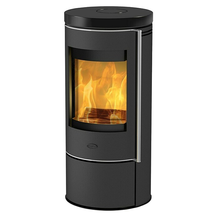 Fireplace Kaminofen Rondale (5 kW, Raumheizvermögen: 90 m³, Material Verkleidung: Keramik, Schwarz) | BAUHAUS