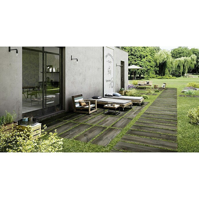 Marazzi Terrassenfliese E20T Trevermade40 x 120 x 2 cm, Zeder, Matt Mood Shot