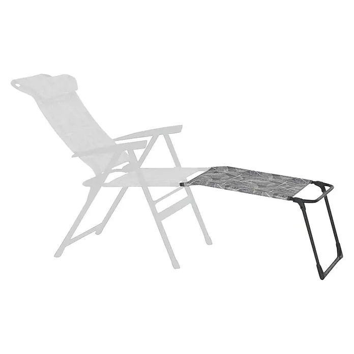Siena Garden Beinauflage NaturaGrau - Ein entspannender Liegestuhl mit verstellbarer Rückenlehne und Fußstütze für den Garten oder die Terrasse. Ideal zum Sonnenbaden.