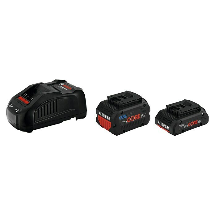 Bosch Professional AmpShare 18V et chargeur de batterie ProCORE18V 4.0Ah + ProCORE18V 5.5Ah + GAL1880CV