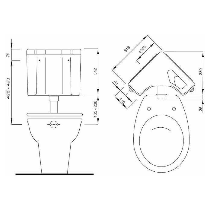 LIV Kotliček Linea  (Plastika, Bel) | 4055 - Spülkästen AP | DCDB - Spülkästen und Zubehör | DCD - Sanitärinstallation | DC - Sanitärinstallation | D - Sanitär | BAUHAUS