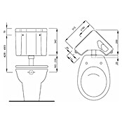 LIV Kotliček Linea  (Plastika, Bel) | 4055 - Spülkästen AP | DCDB - Spülkästen und Zubehör | DCD - Sanitärinstallation | DC - Sanitärinstallation | D - Sanitär | BAUHAUS