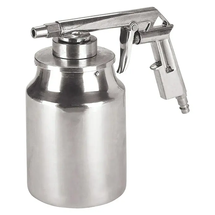Einhell Strahlpistole mit Saugbecher - Geeignet für: Kompressor - Lackierpistole aus Metall, ideal für präzise Farbaufträge. Robustes Design für den professionellen Einsatz.