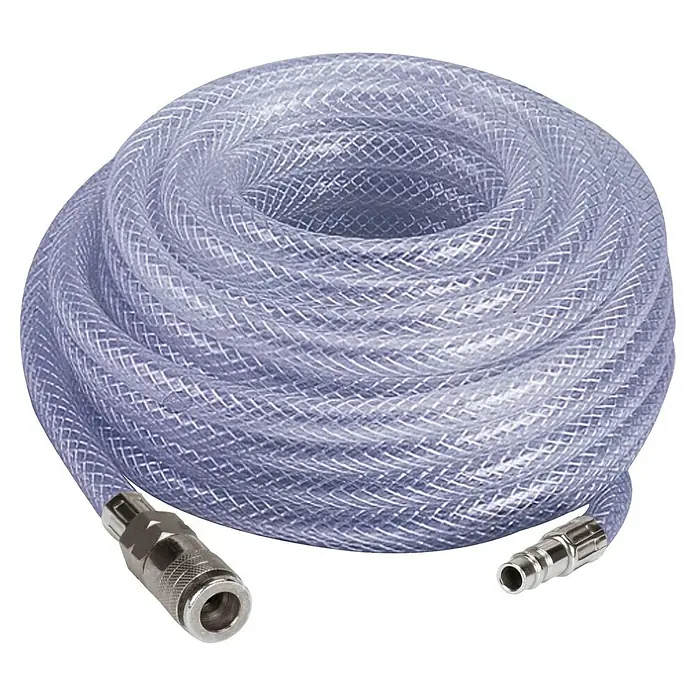 FERM Spiralluftschlauch 5 Meter - Druckluftschlauch Für Kompressoren