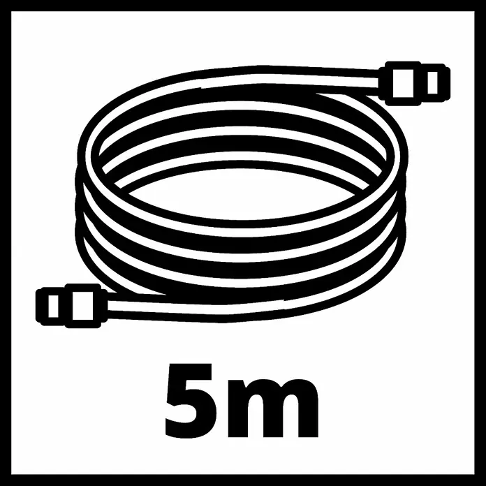 Einhell Druckluft-Set - 3 -tlg. - Abbildung eines 5 m langen Kabels.