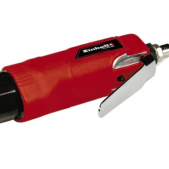 Einhell Classic Druckluft-Ratschenschrauber TC-PR 68 - 0 bar - 6,3 bar - Nahaufnahme eines roten Einhell TC-PR 68 Druckluft-Stabschleifers. Ideal zum Schleifen und Polieren auf engstem Raum.