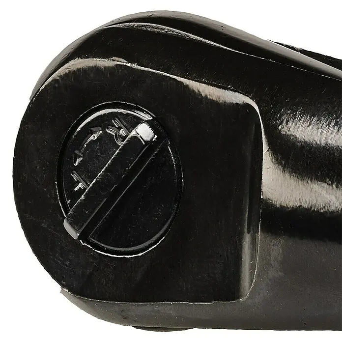 Einhell Classic Druckluft-Ratschenschrauber TC-PR 68 - 0 bar - 6,3 bar - Nahaufnahme eines schwarzen Ratschenschlüssels, der die Details des Werkzeugs hervorhebt.