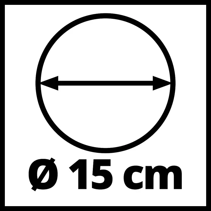 Einhell Rotierende Waschbürste - Passend für: Einhell Hochdruckreiniger TC-HP 90, TC-HP 130, TE-HP 140 und TE-HP 170 - Symbol: Durchmesser 15 cm.