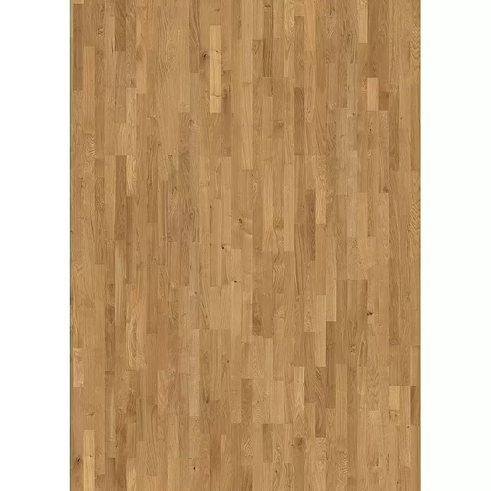 Living by Haro Parkett - Eiche Natur strukturiert geölt, Schiffsboden, 2.200 x 180 x 13,5 mm - Hellbrauner Eichenparkettboden in versetztem Muster verlegt.